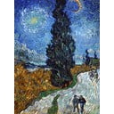 Riproduzione pittorica 45x60 cm Vincent van Gogh - Country road in Provence by night - Fedkolor