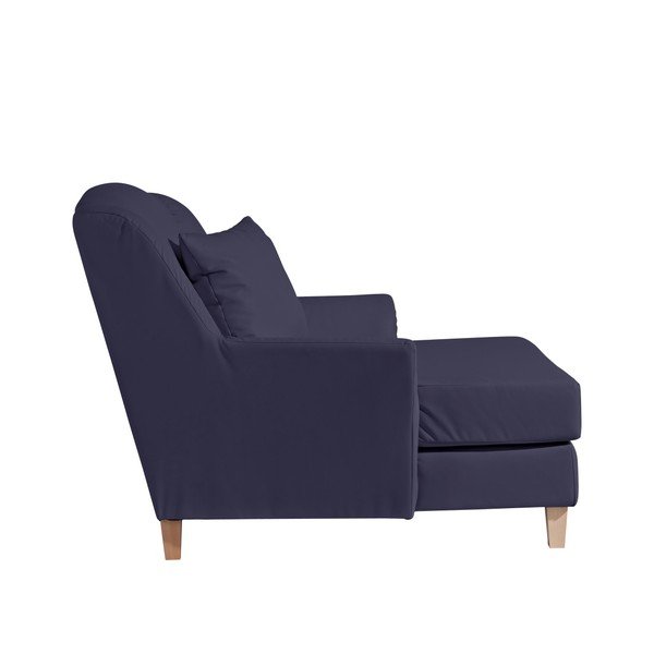 Poltrona lounge in similpelle Judith blu scuro - Max Winzer-image-3