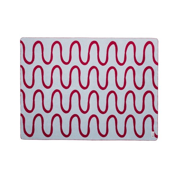Coperta rossa 150x200 cm Swirl – noo.ma-image-3