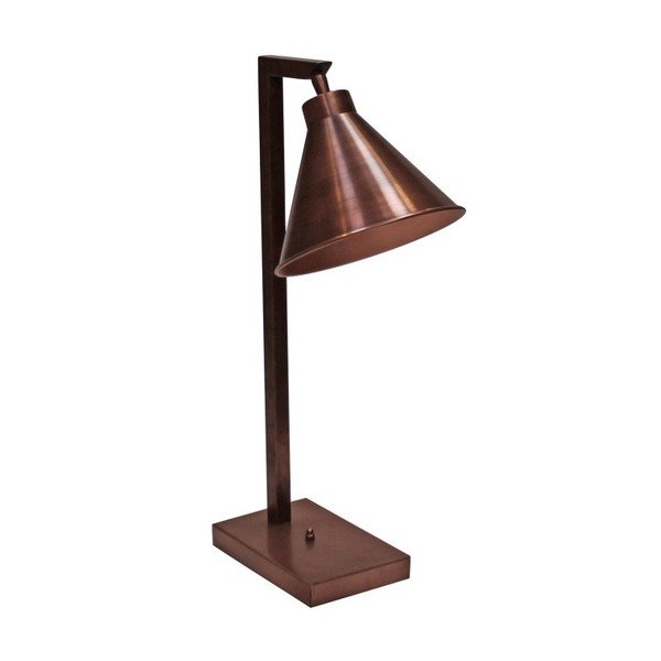 Stolní lampa v měděné barvě Canett Solrød