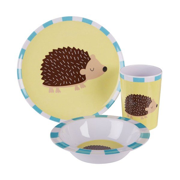Set da pranzo per bambini a 3 pezzi con motivo a riccio - Premier Housewares