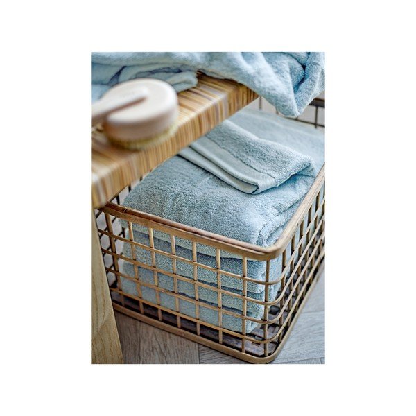 Asciugamano in spugna blu chiaro in cotone biologico 50x100 cm Comfort - Södahl-image-1