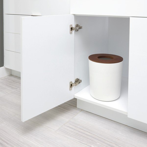 Cestino per vanità bianco Eco - iDesign-image-4
