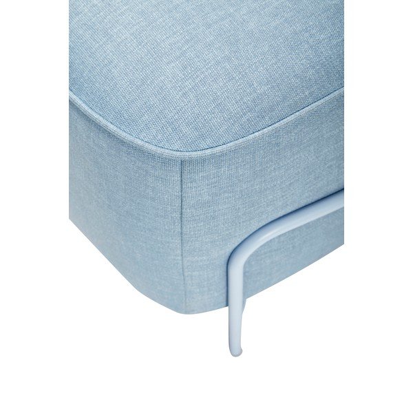 Pouf blu con struttura in metallo Carry - Hübsch-image-2