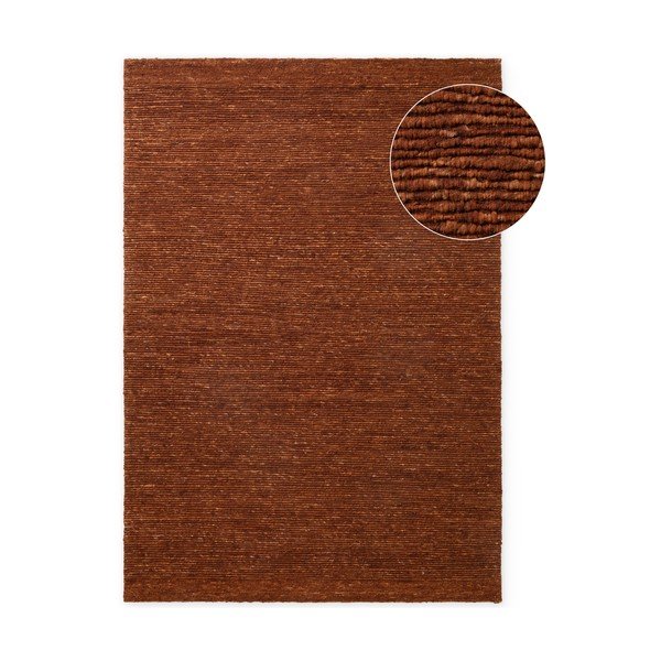 Tappeto marrone in lana tessuto a mano 80x150 cm Bexley Woolwich – Ted Baker
