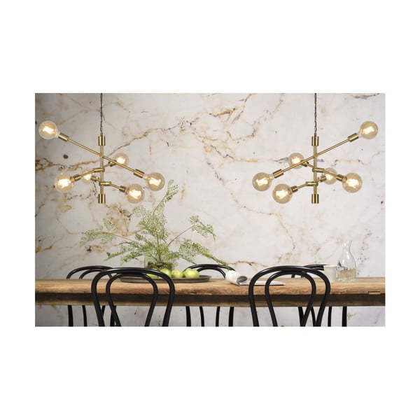 Lampada a sospensione color oro con paralume in vetro ø 60 cm Nashville - it's about RoMi-image-4