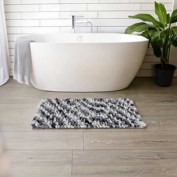 Tappetino per il bagno blu polveroso in tessuto 60x90 cm Lerici – Wenko-image-1