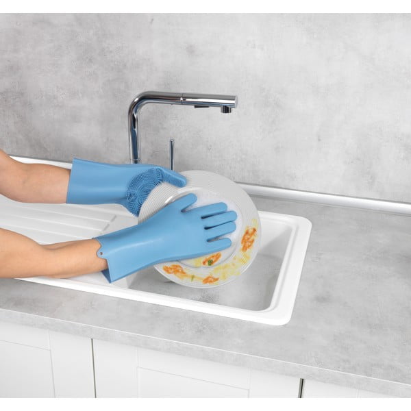 Un paio di guanti in silicone per lavare i piatti Rena - Wenko-image-3