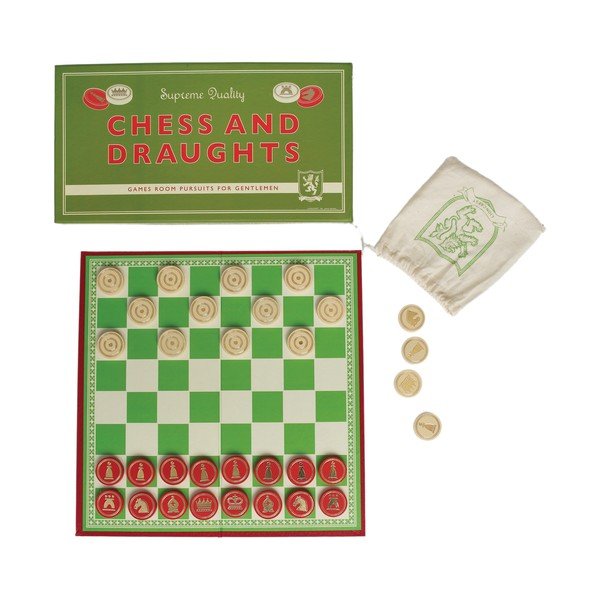 Desková hra šachy a dáma Rex London Draughts