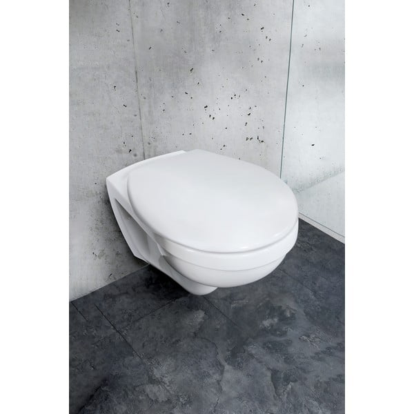 Sedile del wc in acciaio inox bianco Vorno - Wenko-image-1