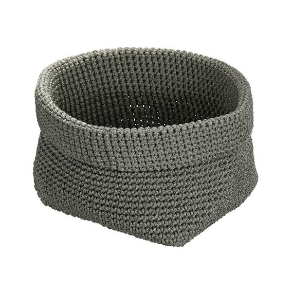 Šedý kulatý košík Wenko Malia
