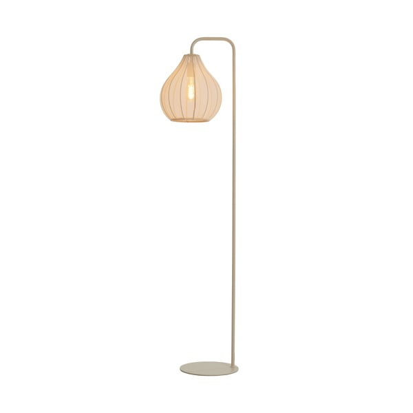 Lampada da terra beige con paralume in tessuto (altezza 156,5 cm) Elati - Light & Living