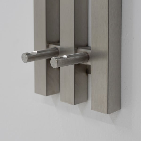 Attaccapanni da parete argentato in metallo 65 cm Senza – Spinder Design-image-4