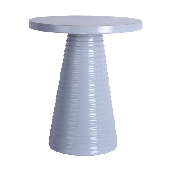 Tavolino rotondo in metallo ø 40 cm Catania Ribbed – Leitmotiv