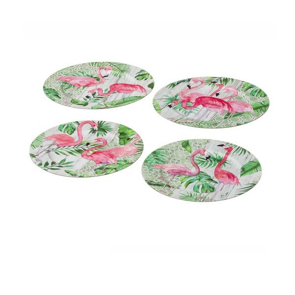 Set di 4 piatti Unimasa Flamingos - Casa Selección