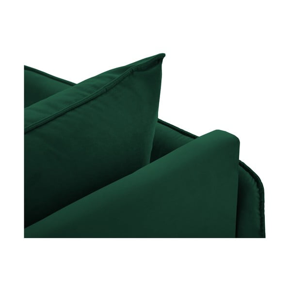 Poltrona lounge in velluto verde scuro (angolo sinistro) Vienna - Cosmopolitan Design-image-1