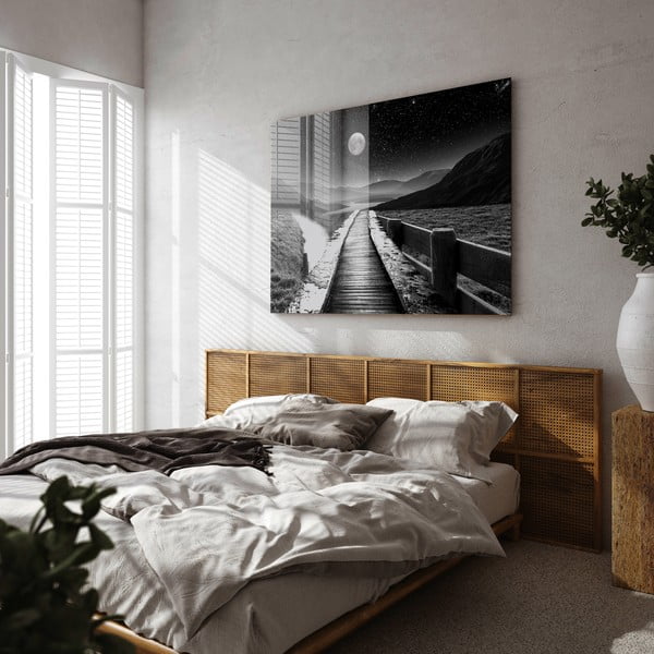 Pittura su vetro 120x80 cm Moon path - Styler-image-1