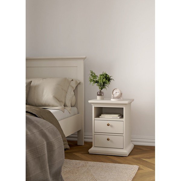 Comodino color crema Paris – Tvilum-image-1