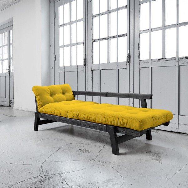 Rozkládací pohovka Karup Step Black/Amarillo-image-2