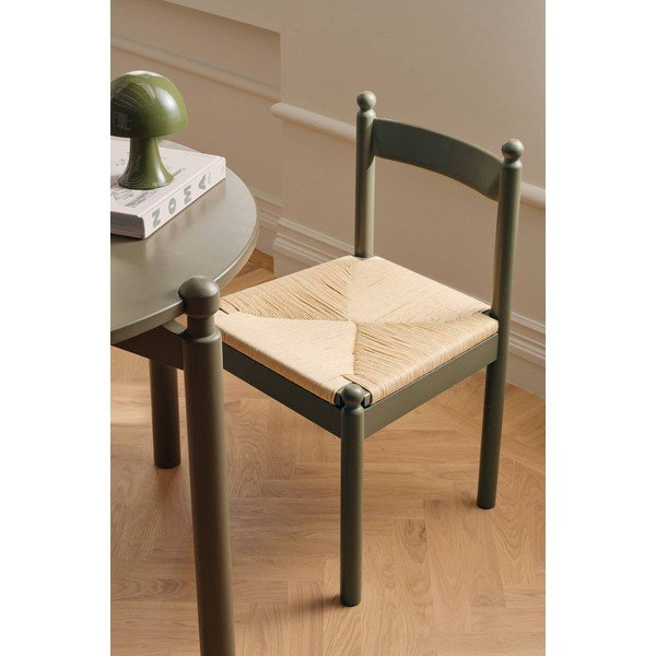 Sedie da pranzo in set verde scuro in faggio massiccio 2 pz Kitchsoft – Ellos Home-image-1