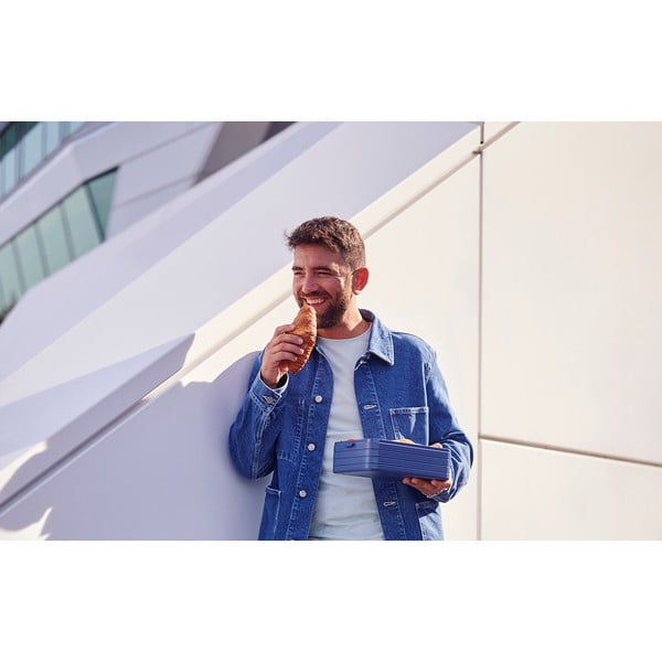 Scatola per snack con forchetta 3 pz Vivid mauve - Mepal-image-2