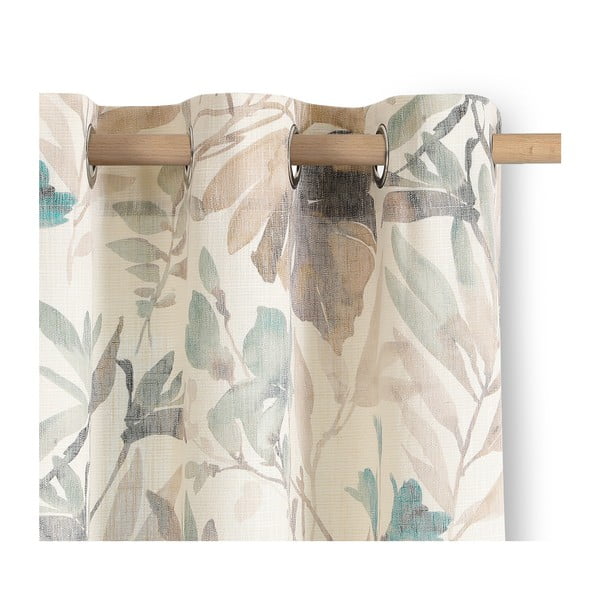 Tenda color crema/blu polveroso 135x250 cm Celesta – Restilo