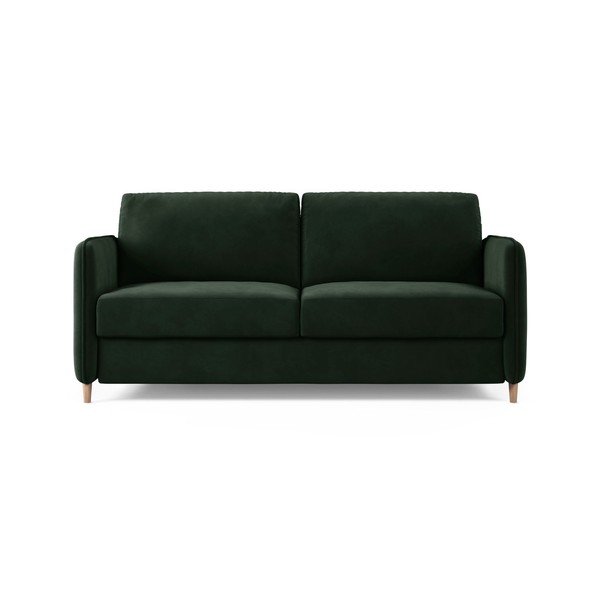 Divano verde scuro per il riposo quotidiano con rivestimento in velluto 184 cm – Micadoni 
