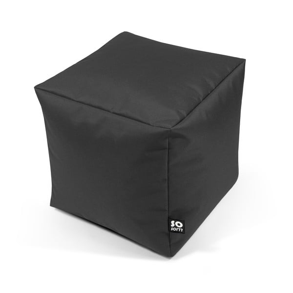 Pouf per bambini grigio Cube M – So Soft?-image-3