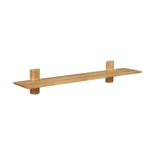 Mensola colore naturale chiaro in rovere massiccio 110 cm Calcata – House Nordic