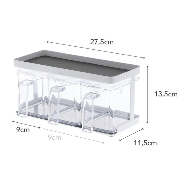 Set di contenitori per alimenti per la farina/per i prodotti alimentari sfusi 3 pz Tower – YAMAZAKI-image-4