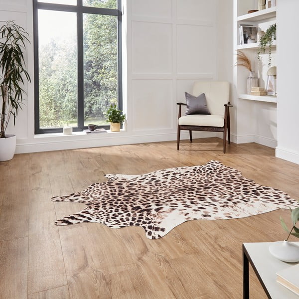 Tappeto marrone/beige 195x155 cm Faux Leopard - Think Rugs-image-2