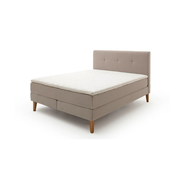 Letto boxspring beige 160x200 cm Stockholm - Meise Möbel