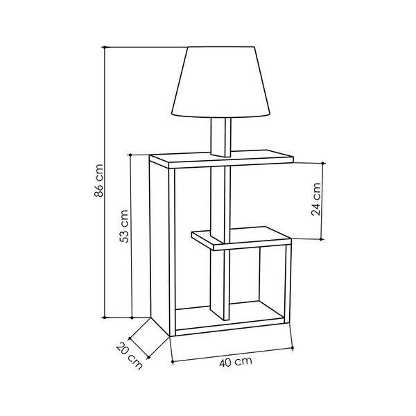 Lampada a stelo bianca Saly - Homitis-image-2