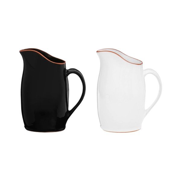 Brocca in terracotta smaltata bianca , 2,5 l - Premier Housewares-image-1