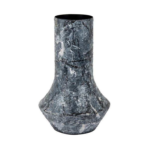 Vaso nero (altezza totale 31 cm) Mosaic Marble – PT LIVING