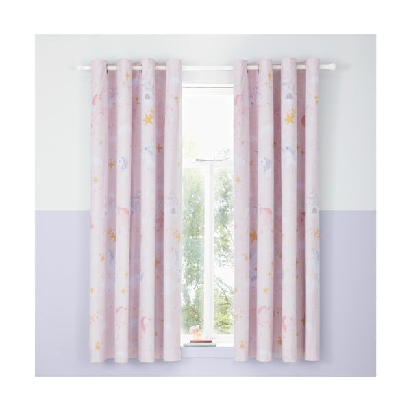 Tenda per bambini 2 pezzi 168x183 cm Fairytale Unicorn - Catherine Lansfield-image-1