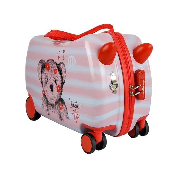 Valigia per bambini Lulucastagnette Orsetto, 30 l - LULUCASTAGNETTE-image-3