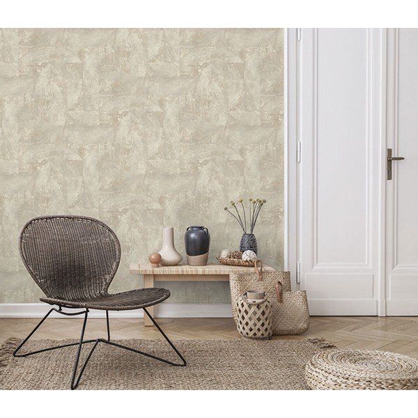 Carta da parati in lana 10 m x 53 cm Stucco - Vavex-image-1