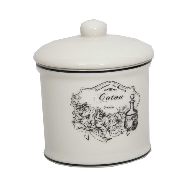 Scatola in ceramica per tamponi di cotone Coton - Antic Line