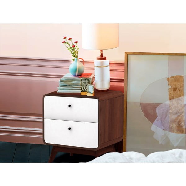 Comodino bianco Cassie - Støraa-image-4