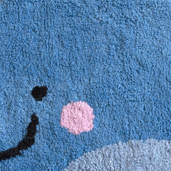 Tappeto da bagno in cotone blu, 69 x 44 cm Blue Whale - Mr. Fox-image-2