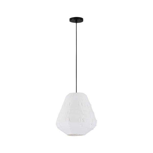 Lampadario bianco in lino ø 36 cm Linnet – Nova Luce
