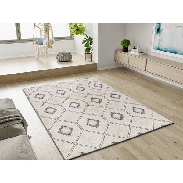 Tappeto blu/beige 160x230 cm Siroco – Universal-image-1