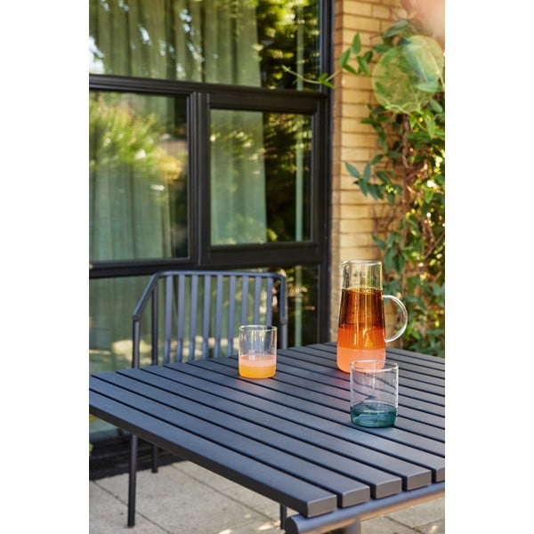 Vaso in vetro con fondo turchese Kiosk - Hübsch-image-2