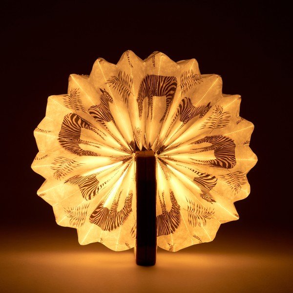 Decorazione luminosa marrone scuro con ricarica USB Velvet Accordion – Gingko-image-4