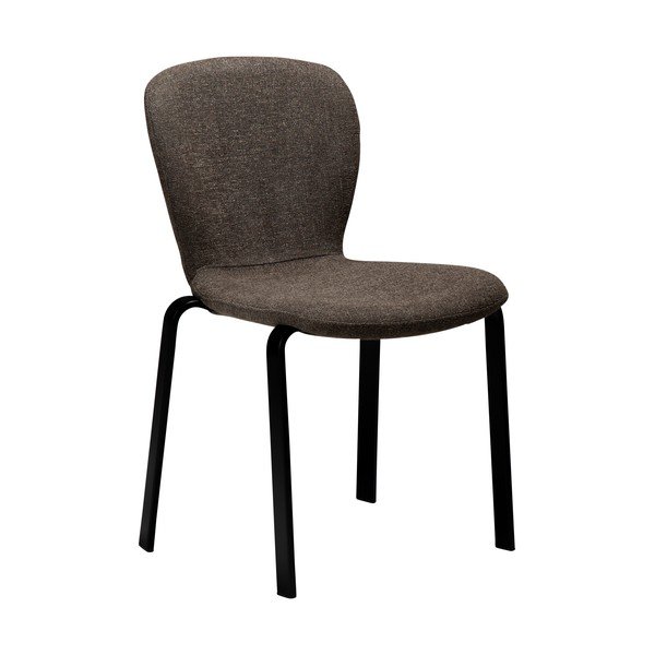 Sedia da pranzo marrone in imbottito Heap – DAN-FORM Denmark