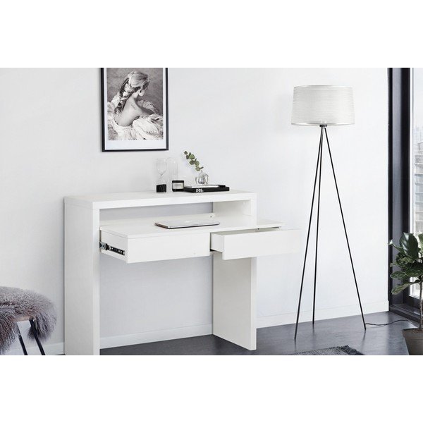 Scrivania con piano estraibile Console Mel - Woodman-image-1