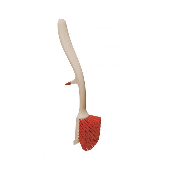 Kartáč na nádobí Dish Brush, šedý/červený