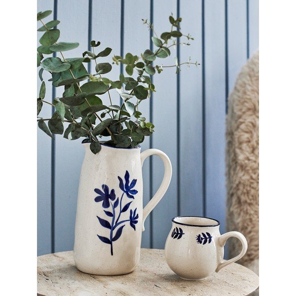 Tazzine in set blu/color crema in gres 4 pz Eimy – Bloomingville-image-2