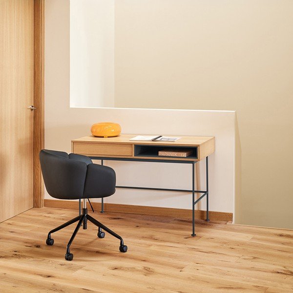 Scrivania con piano effetto rovere 60x120 cm Yoko – Teulat-image-1